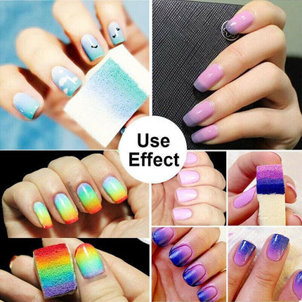 5/10 Makeup Sponge Cosmetic Wedges Nail Art Blend Foundation Contour Facial Puff - Aimall