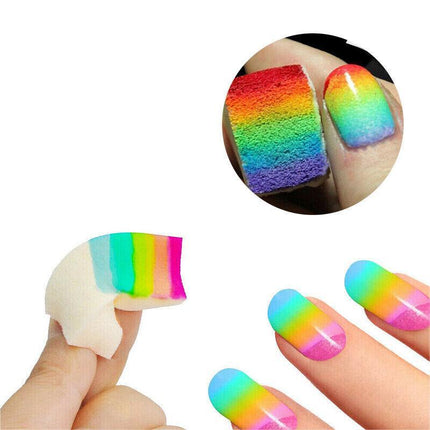 5/10 Makeup Sponge Cosmetic Wedges Nail Art Blend Foundation Contour Facial Puff - Aimall