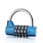 4 Digit Password Safety Lock Wide Shackle Combination Padlock New BB - Aimall