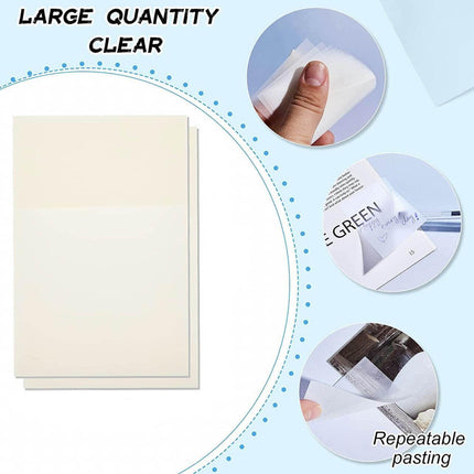 50 Sheets Clear Sticky Notes Pad Waterproof Self-Adhesive Memo Message Note AU - Aimall