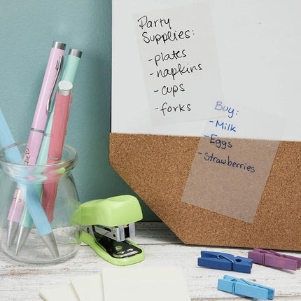 50 Sheets Clear Sticky Notes Pad Waterproof Self-Adhesive Memo Message Note AU - Aimall