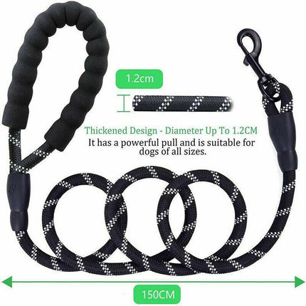 Nylon Training Dog Leash Heavy Duty Pet Products Strong Rope Recall Lead Leashes - Aimall