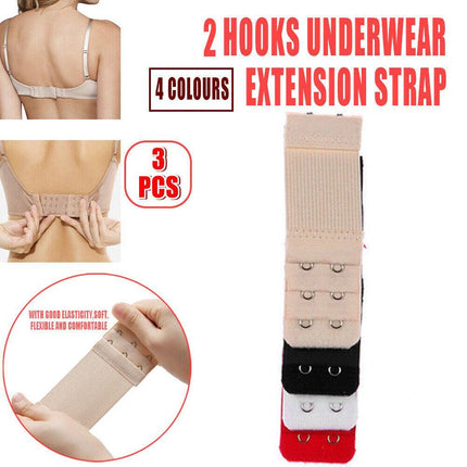 2/3/4 Hooks Underwear Extension Bra Buckle Bra Extender Hook Brassiere Strap AU - Aimall