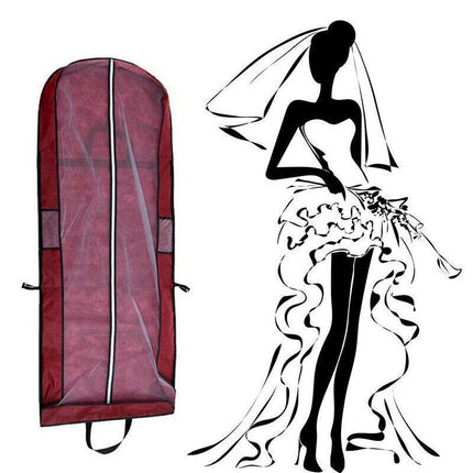 180CM Wedding Dress Bridal Gown Garment Protector Cover Storage Bag Dustproof AU - Aimall