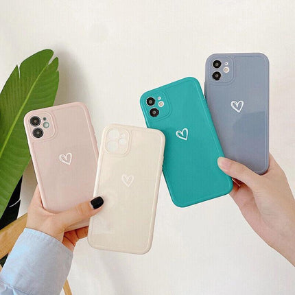Girly Heart Shockproof Case For iPhone 13 12 11 Pro Max Mini XR 8 7 X XS MAX AU - Aimall