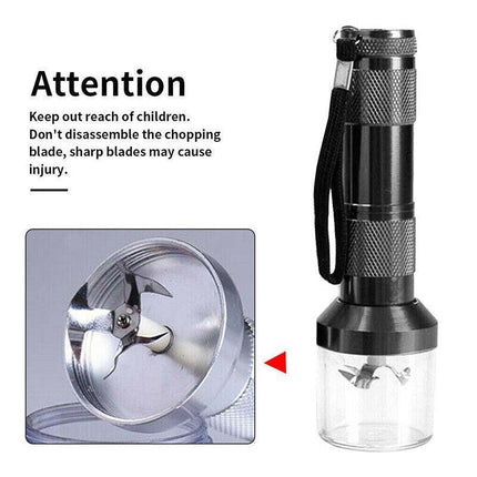 Electric Portable Pocket Metal Herb Weed Tobacco Grinder Spice Crusher Gift AU - Aimall