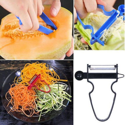 3PCS Vegetable Peeler Slicer Shredder Peeler Julienne Strips Cutter Fruit Tool - Aimall