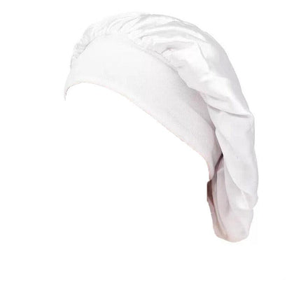 Sleeping Bonnet Hair Wrap Silk Satin Cap Women Elastic Night Soft Hat Headwear - Aimall