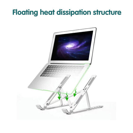 Portable Adjustable Aluminum Alloy Laptop Stand Foldable Desktop Tripod Tray AU - Aimall