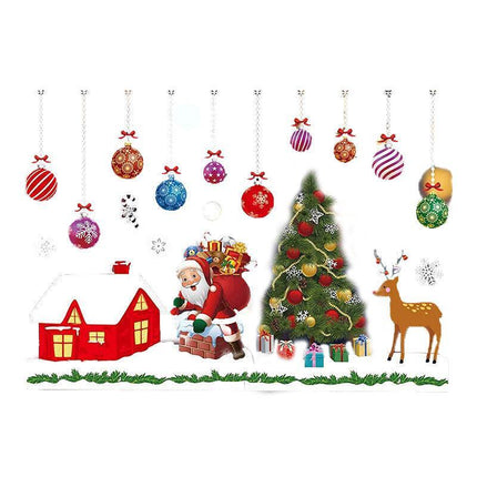 Christmas Window Glass Sticker Decal Mural Home Decoration Wall Stickers Wall AU - Aimall