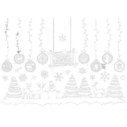 Christmas Window Glass Sticker Decal Mural Home Decoration Wall Stickers Wall AU - Aimall
