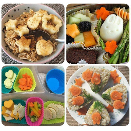 12xStainless Steel Fruit Vegetable Mini Cookie Shape Cutter Set Kid Food Mold OD - Aimall