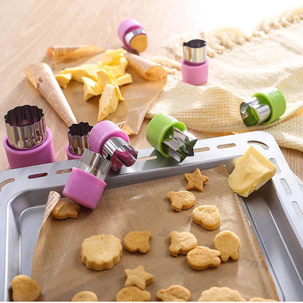12xStainless Steel Fruit Vegetable Mini Cookie Shape Cutter Set Kid Food Mold OD - Aimall