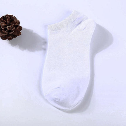 5 Pairs Men Women Invisible Low Cut No Show Footlet Socks Cotton Rich No-Slip AU - Aimall