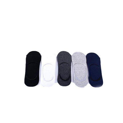 5 Pairs Men Women Invisible Low Cut No Show Footlet Socks Cotton Rich No-Slip AU - Aimall