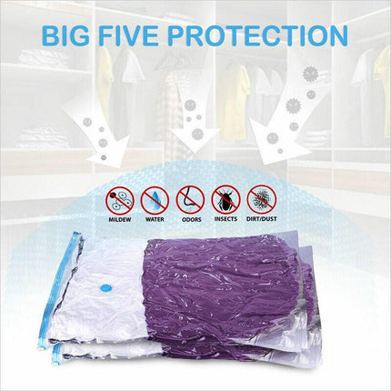 Vacuum Storage Bags Space Saver Seal Compressing Medium Large Jumbo Supersize AU - Aimall