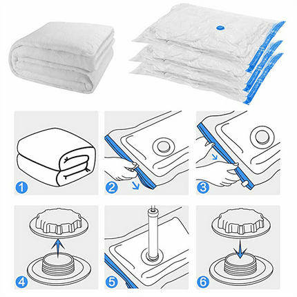 Vacuum Storage Bags Space Saver Seal Compressing Medium Large Jumbo Supersize AU - Aimall
