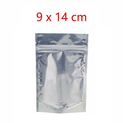 Clear Aluminum Foil Mylar Stand Up Retail Bags Zip Lock Pouches Pouch Packaging - Aimall