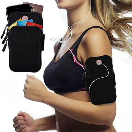 Arm Band Mobile Phone Holder Bag Sports Running Jogging Gym Exercise Pouch Case - Aimall