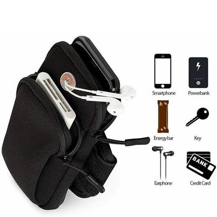 Arm Band Mobile Phone Holder Bag Sports Running Jogging Gym Exercise Pouch Case - Aimall