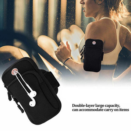 Arm Band Mobile Phone Holder Bag Sports Running Jogging Gym Exercise Pouch Case - Aimall