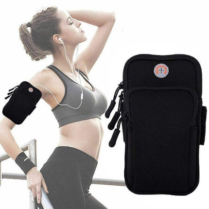 Arm Band Mobile Phone Holder Bag Sports Running Jogging Gym Exercise Pouch Case - Aimall