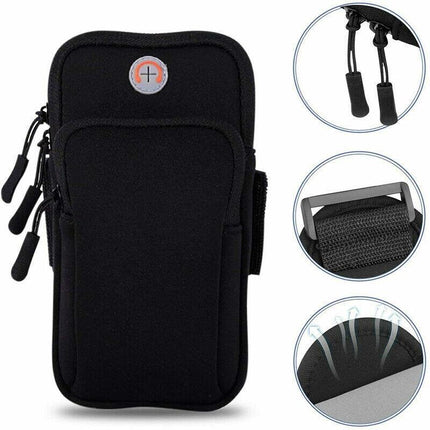 Arm Band Mobile Phone Holder Bag Sports Running Jogging Gym Exercise Pouch Case - Aimall