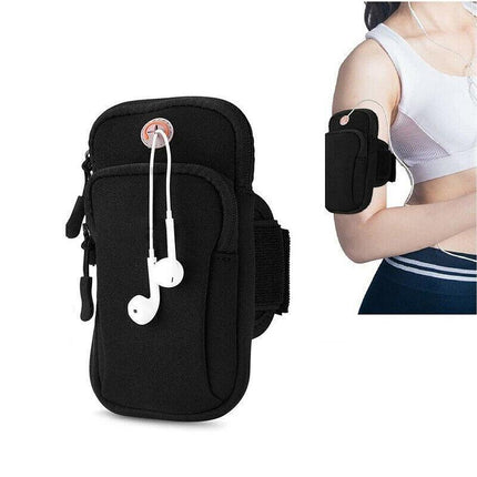 Arm Band Mobile Phone Holder Bag Sports Running Jogging Gym Exercise Pouch Case - Aimall