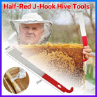 2X Stainless Steel Beekeeping Bee Hive Tools Hook Scraper J Shape Equipment Tool - Aimall