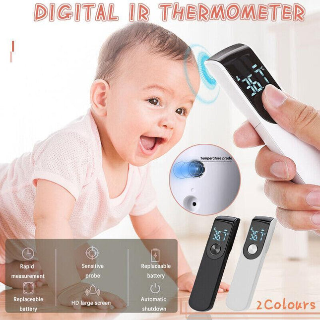 Digital IR Thermometer Baby Forehead Body Temperature Gun Finger Pulse Oximeter - Aimall