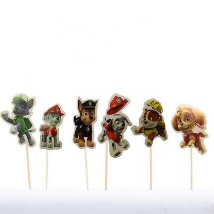 Jungle Animal Safari Woodland Cupcake Cake Topper Set Birthday Party Decoration - Aimall