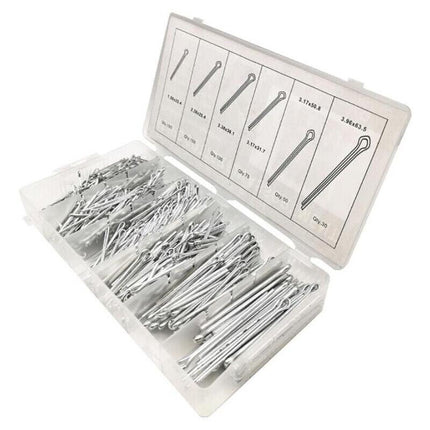 555pc Cotter Pin Assortment Set Grab Split Fixings Securing Lock Pins Spring Kit - Aimall