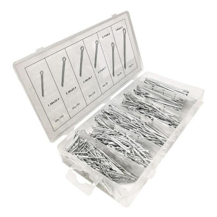 555pc Cotter Pin Assortment Set Grab Split Fixings Securing Lock Pins Spring Kit - Aimall