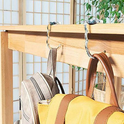 Portable Folding Alloy Purse Handbag Bag Hanger Hook Holder Table Hook Storage A - Aimall
