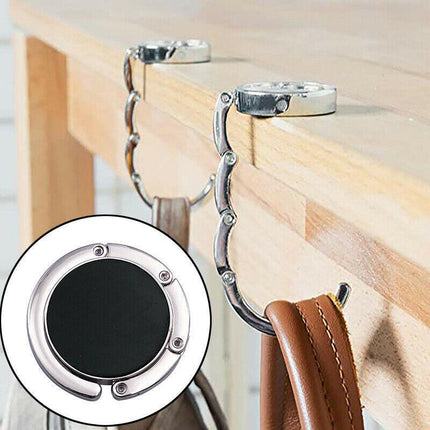 Portable Folding Alloy Purse Handbag Bag Hanger Hook Holder Table Hook Storage A - Aimall