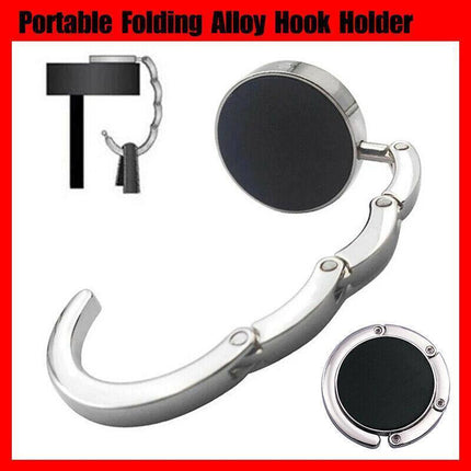 Portable Folding Alloy Purse Handbag Bag Hanger Hook Holder Table Hook Storage A - Aimall