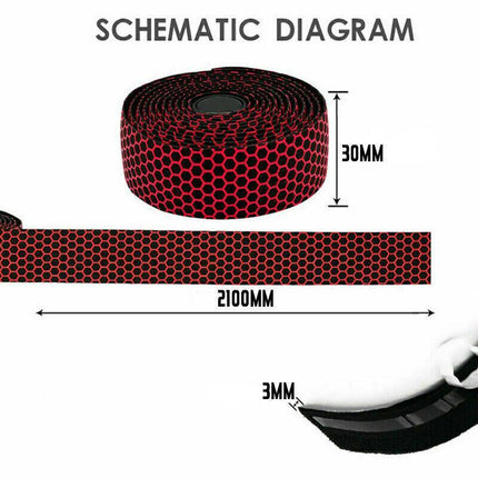 2xThick Bicycle Handlebar Tape Bar Drop Wrap MTB Road Bike Anti-Slip Punch AU - Aimall