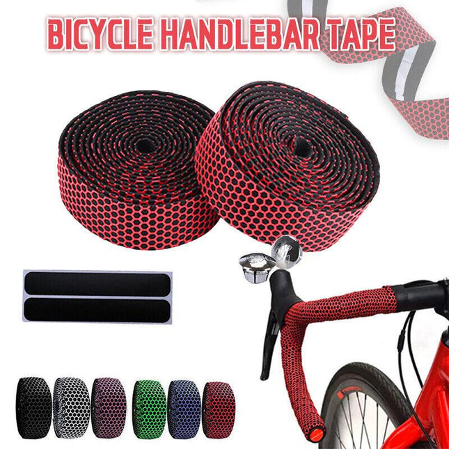 2xThick Bicycle Handlebar Tape Bar Drop Wrap MTB Road Bike Anti-Slip Punch AU - Aimall