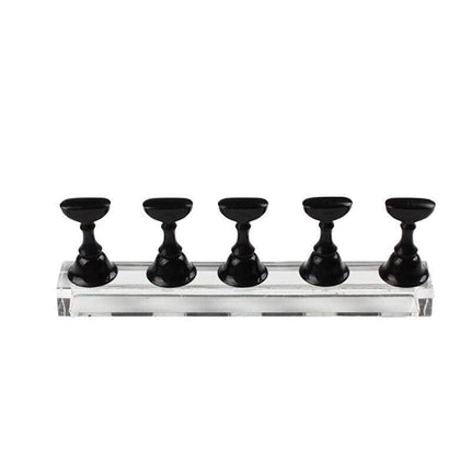 1 Set Acrylic Nail Art Practice Display Stand Magnetic Nail Art Tips Holders AU - Aimall