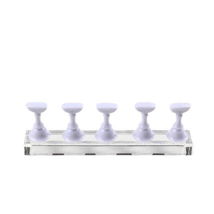 1 Set Acrylic Nail Art Practice Display Stand Magnetic Nail Art Tips Holders AU - Aimall