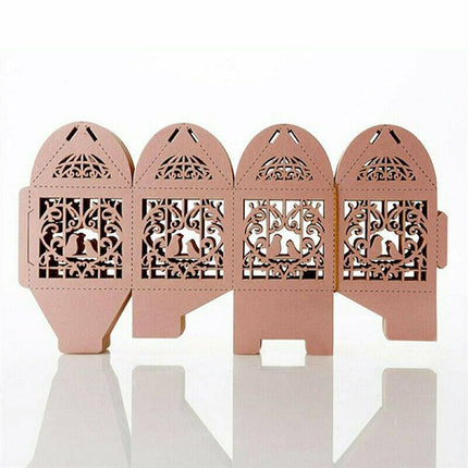 10PCS Wedding Laser Cut Candy Box Party Gift Box Favor Bomboniere Candy AU STOCK - Aimall