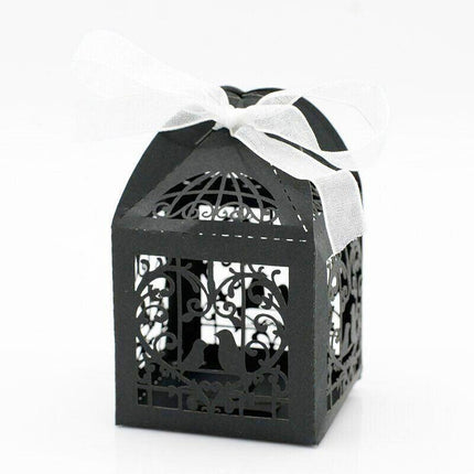 10PCS Wedding Laser Cut Candy Box Party Gift Box Favor Bomboniere Candy AU STOCK - Aimall