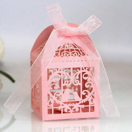 10PCS Wedding Laser Cut Candy Box Party Gift Box Favor Bomboniere Candy AU STOCK - Aimall