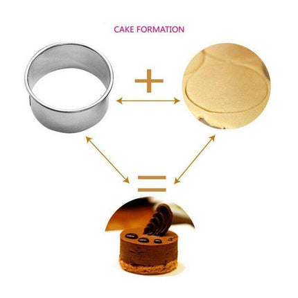 12pcs Round Shape Pastry Cutters Cake Cookie Biscuit Cutter Set DIY Baking Mold - Aimall