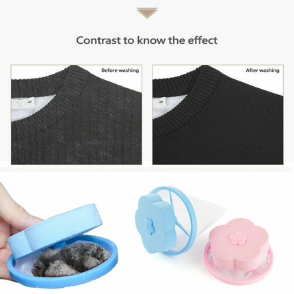 5x Washing Machine Filter Bag Floating Lint Hair Catcher Mesh Pouch Laundry Tool - Aimall
