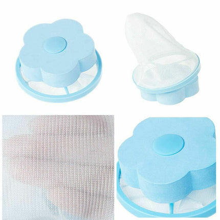 5x Washing Machine Filter Bag Floating Lint Hair Catcher Mesh Pouch Laundry Tool - Aimall