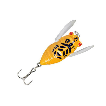 4x Winged Cicada 40mm Fishing Lure Topwater Popper Freshwater Bream Bass Bream - Aimall