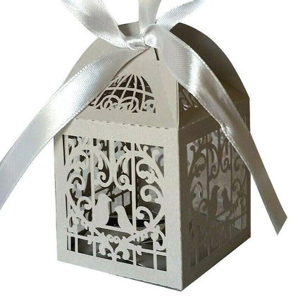 10PCS Wedding Laser Cut Candy Box Party Gift Box Favor Bomboniere Candy AU STOCK - Aimall