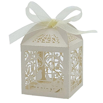 10PCS Wedding Laser Cut Candy Box Party Gift Box Favor Bomboniere Candy AU STOCK - Aimall