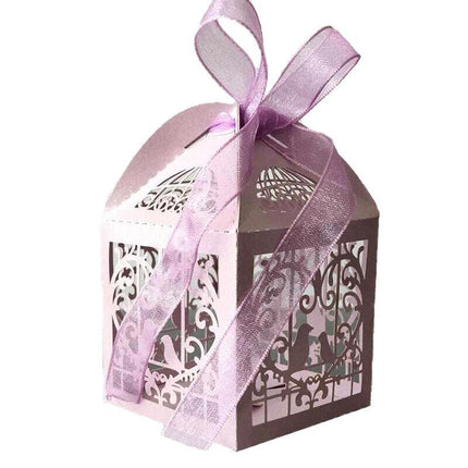 10PCS Wedding Laser Cut Candy Box Party Gift Box Favor Bomboniere Candy AU STOCK - Aimall